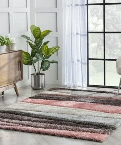Well Woven Apallo Modern Geometric Blush 3D Textured Thick & Soft Shag Rug 20 Well Woven Apallo Modern Geometric Blush 3D Textured Thick & Soft Shag Rug
