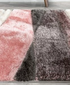 Well Woven Apallo Modern Geometric Blush 3D Textured Thick & Soft Shag Rug 19 Well Woven Apallo Modern Geometric Blush 3D Textured Thick & Soft Shag Rug