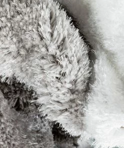 Well Woven Holland Modern Geometric Light Blue 3D Textured Thick & Soft Shag Rug