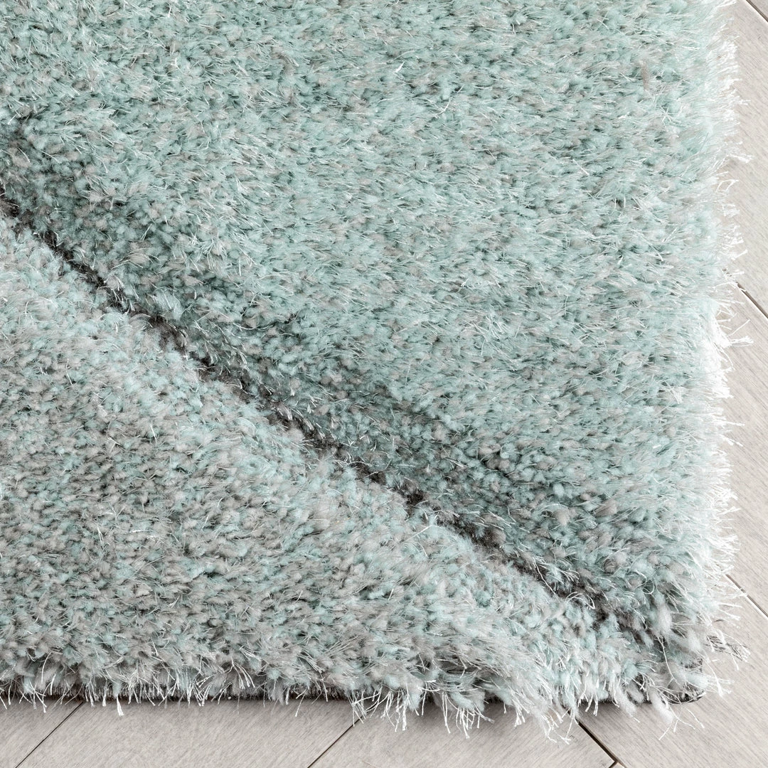 Well Woven Luz Modern Geometric Light Blue 3D Textured Thick & Soft Shag Rug 4 Well Woven Luz Modern Geometric Light Blue 3D Textured Thick & Soft Shag Rug