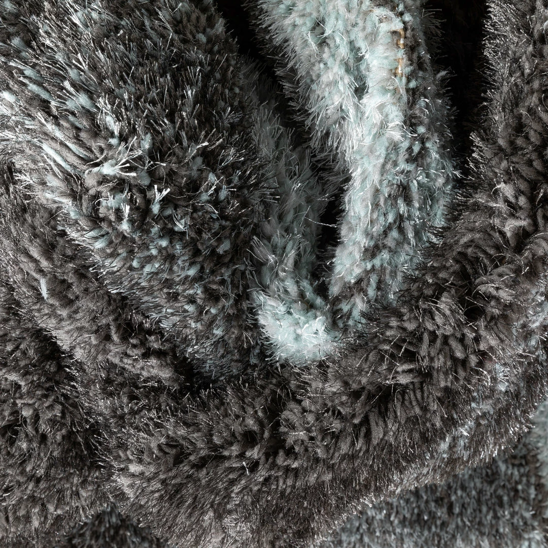 Well Woven Luz Modern Geometric Light Blue 3D Textured Thick & Soft Shag Rug 3 Well Woven Luz Modern Geometric Light Blue 3D Textured Thick & Soft Shag Rug