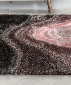 Well Woven Luz Modern Geometric Blush 3D Textured Thick & Soft Shag Rug 20 Well Woven Luz Modern Geometric Blush 3D Textured Thick & Soft Shag Rug
