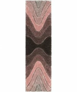 Well Woven Luz Modern Geometric Blush 3D Textured Thick & Soft Shag Rug 21 Well Woven Luz Modern Geometric Blush 3D Textured Thick & Soft Shag Rug