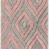 Well Woven Malibu Blush Modern 3D Textured Shag Rug By Chill Rugs
