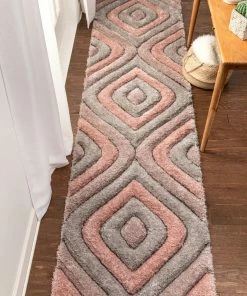 Well Woven Malibu Blush Modern 3D Textured Shag Rug By Chill Rugs 9 Well Woven Malibu Blush Modern 3D Textured Shag Rug By Chill Rugs