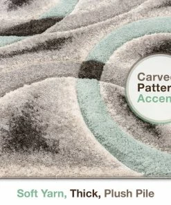 Well Woven Oahu Blue Modern Geometric 3D Textured Shag Rug 11 Well Woven Oahu Blue Modern Geometric 3D Textured Shag Rug