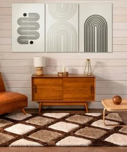 Well Woven Posh Brown Modern Geometric 3D Textured Shag Rug By Chill Rugs 8 Well Woven Posh Brown Modern Geometric 3D Textured Shag Rug By Chill Rugs