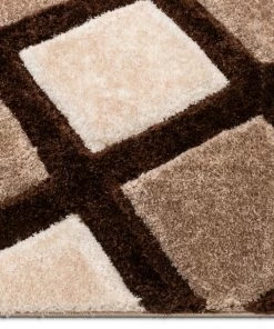 Well Woven Posh Brown Modern Geometric 3D Textured Shag Rug By Chill Rugs 7 Well Woven Posh Brown Modern Geometric 3D Textured Shag Rug By Chill Rugs