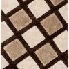Well Woven Posh Brown Modern Geometric 3D Textured Shag Rug By Chill Rugs