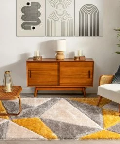 Well Woven Venice Yellow Modern Geometric 3D Textured Shag Rug By Chill Rugs 8 Well Woven Venice Yellow Modern Geometric 3D Textured Shag Rug By Chill Rugs