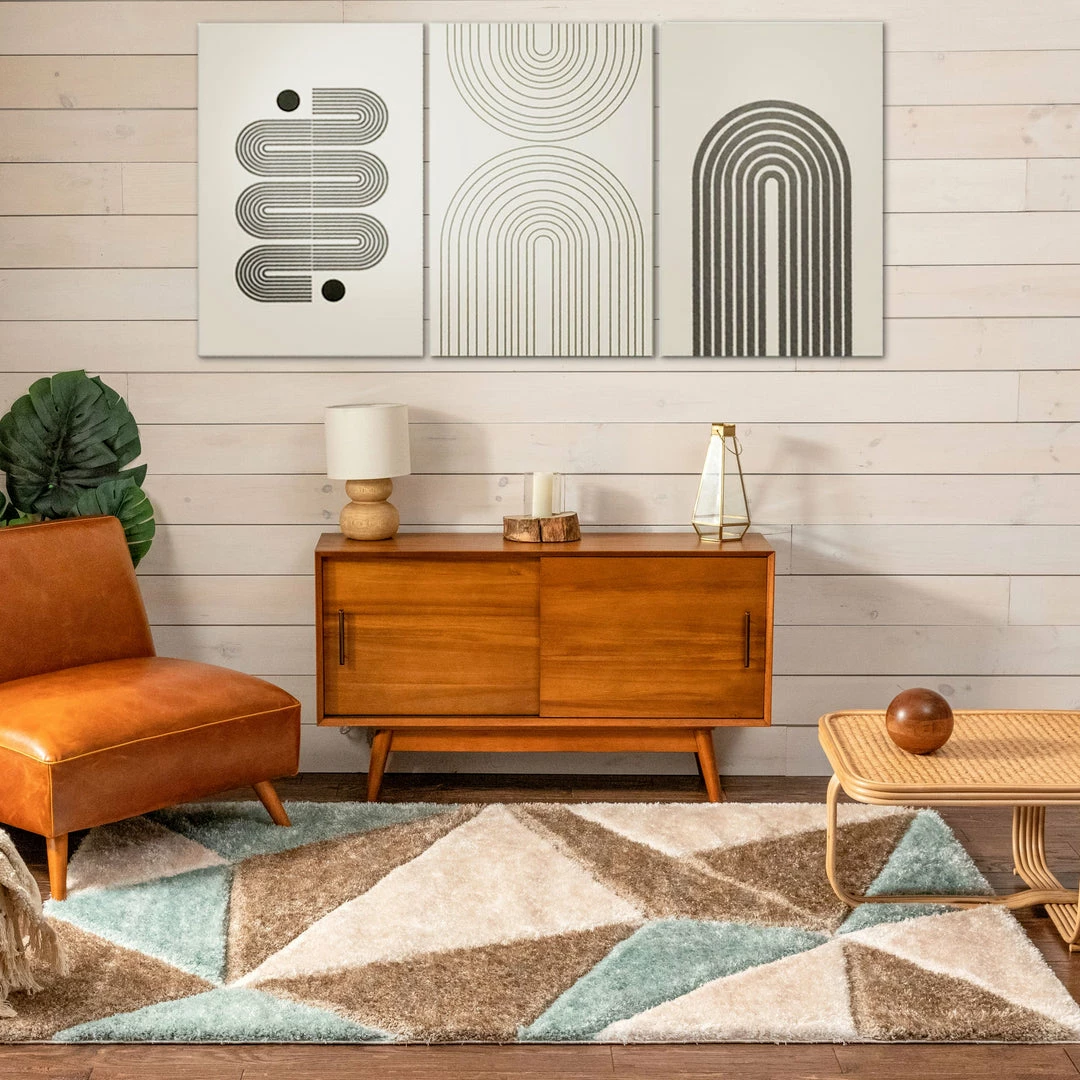 Well Woven Venice Ivory Modern Geometric 3D Textured Shag Rug By Chill Rugs 4 Well Woven Venice Ivory Modern Geometric 3D Textured Shag Rug By Chill Rugs