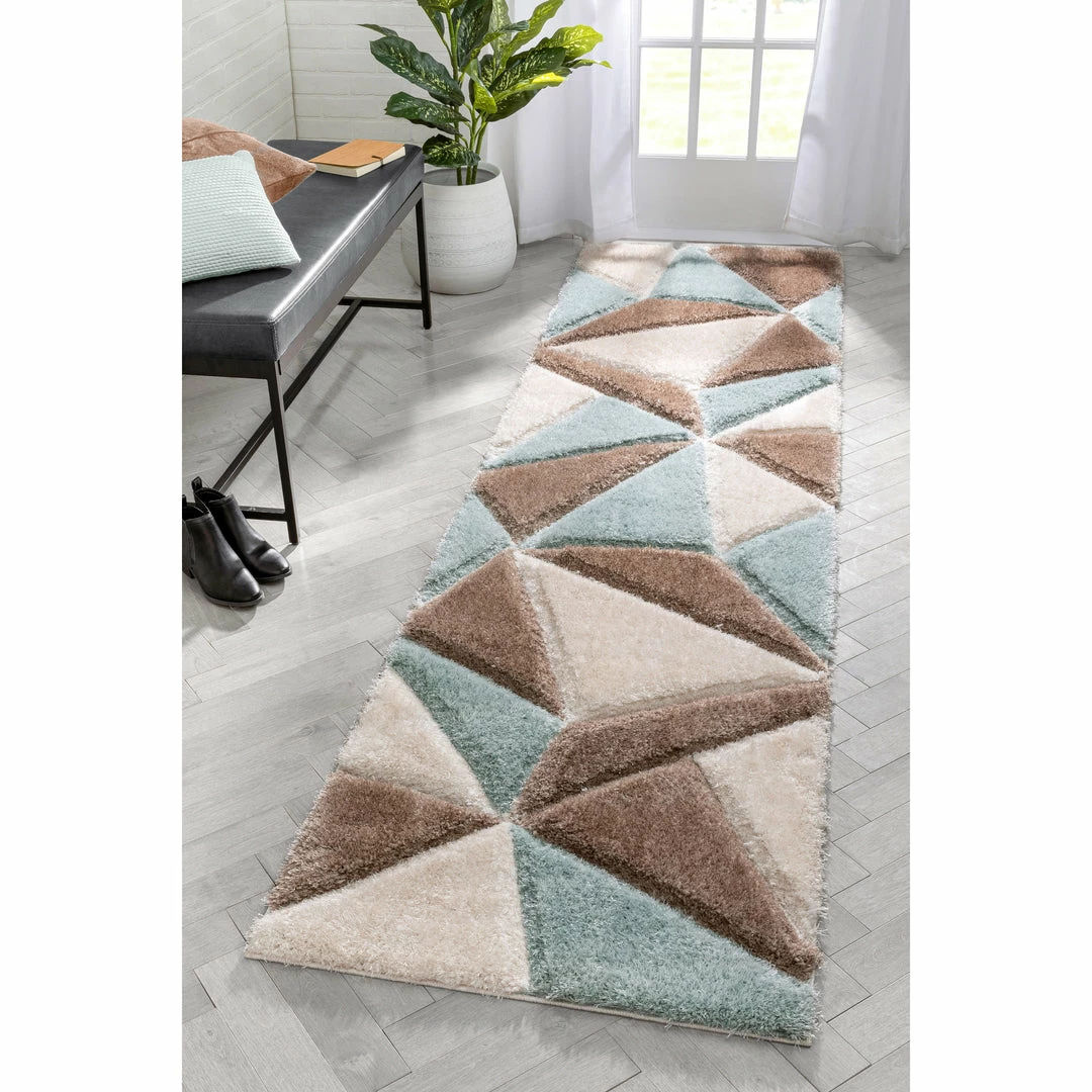 Well Woven Venice Ivory Modern Geometric 3D Textured Shag Rug By Chill Rugs 6 Well Woven Venice Ivory Modern Geometric 3D Textured Shag Rug By Chill Rugs