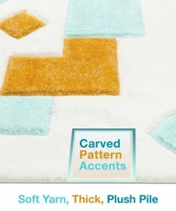 Well Woven Teahupo Blue Modern Geometric 3D Textured Shag Rug