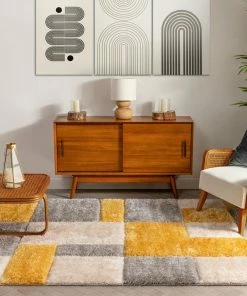 Well Woven Escondido Yellow Modern Geometric 3D Textured Shag Rug By Chill Rugs 11 Well Woven Escondido Yellow Modern Geometric 3D Textured Shag Rug By Chill Rugs