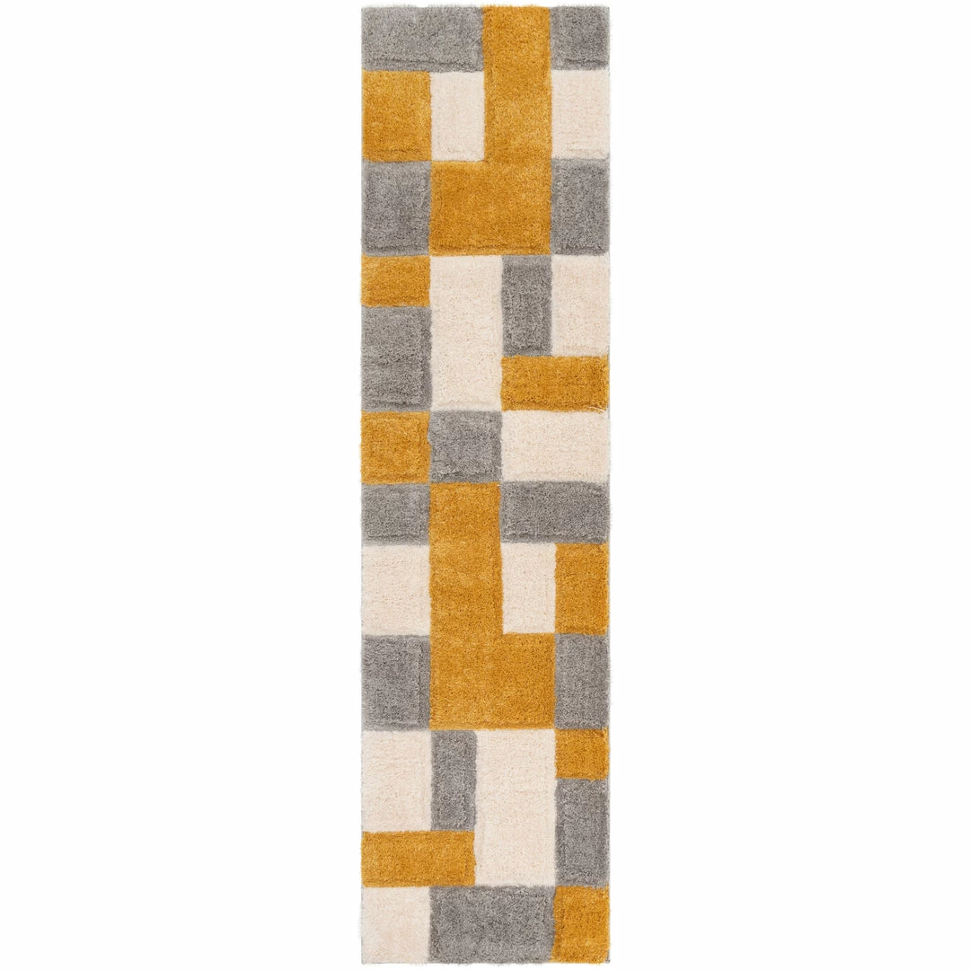 Well Woven Escondido Yellow Modern Geometric 3D Textured Shag Rug By Chill Rugs 5 Well Woven Escondido Yellow Modern Geometric 3D Textured Shag Rug By Chill Rugs