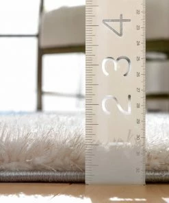 Well Woven Escondido Modern Geometric Boxes Shag Light Blue 3D Textured Thick & Soft Shag Rug