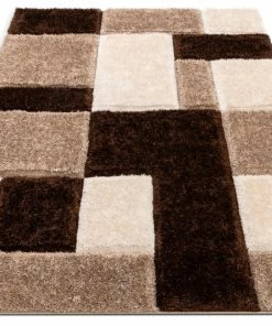 Well Woven Escondido Brown Modern Geometric 3D Textured Shag Rug 12 Well Woven Escondido Brown Modern Geometric 3D Textured Shag Rug