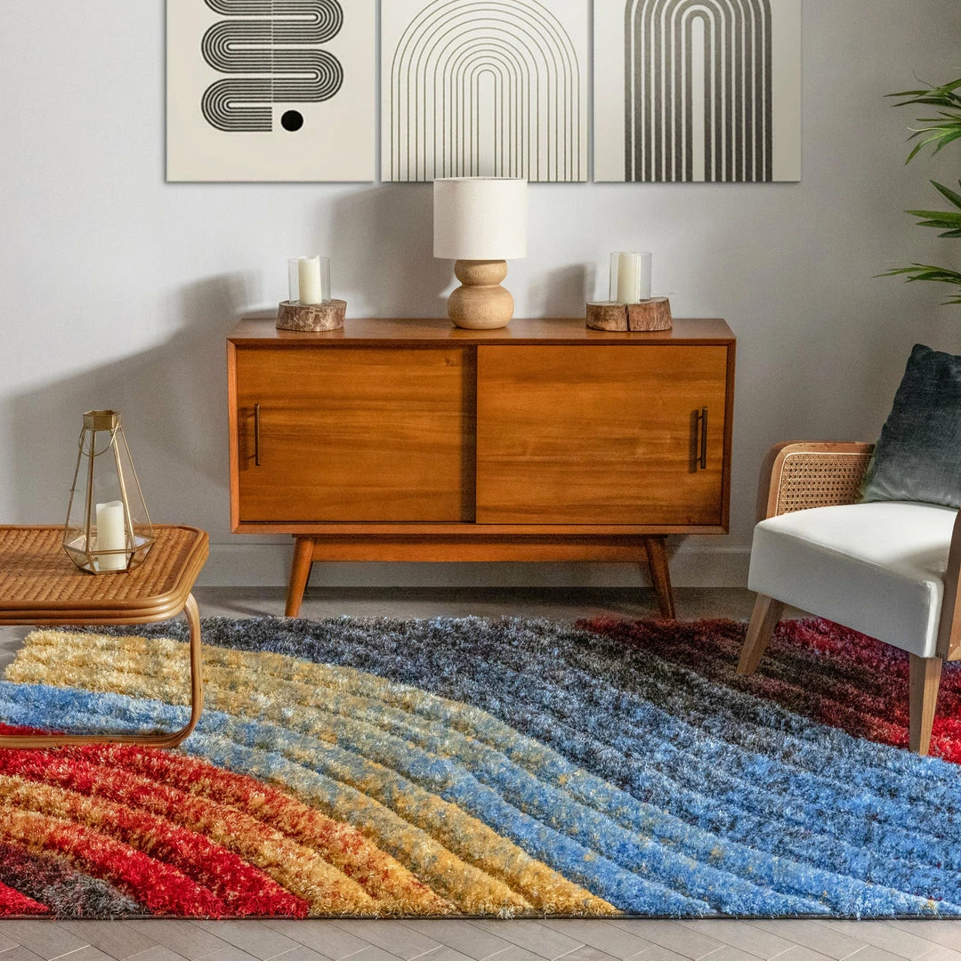 Well Woven Mojave Red Modern 3D Textured Shag Rug By Chill Rugs 5 Well Woven Mojave Red Modern 3D Textured Shag Rug By Chill Rugs