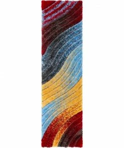 Well Woven Mojave Red Modern 3D Textured Shag Rug By Chill Rugs 11 Well Woven Mojave Red Modern 3D Textured Shag Rug By Chill Rugs