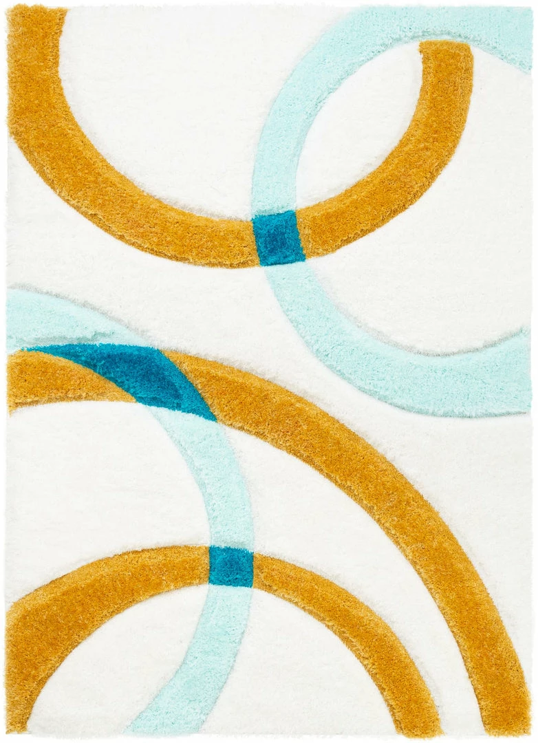 Well Woven Bevel Blue Modern Geometric 3D Textured Shag Rug 1 Well Woven Bevel Blue Modern Geometric 3D Textured Shag Rug