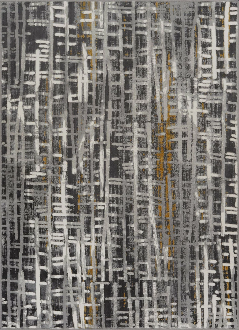 Well Woven Unimaginable Grey Modern Rug 3'11" X 5'3" Geometric 1 Well Woven Unimaginable Grey Modern Rug 3'11" X 5'3" Geometric