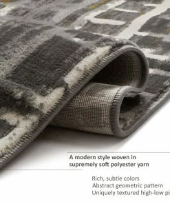 Well Woven Unimaginable Grey Modern Rug 3'11" X 5'3" Geometric 10 Well Woven Unimaginable Grey Modern Rug 3'11