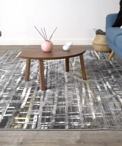 Well Woven Unimaginable Grey Modern Rug 3'11" X 5'3" Geometric 11 Well Woven Unimaginable Grey Modern Rug 3'11