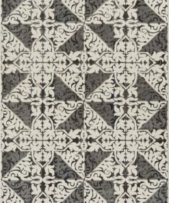Well Woven Devotion Grey Modern Geometric Rug