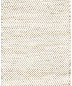 Well Woven Willow Jute Chevron Natural Hand-Woven Chunky-Textured Rug