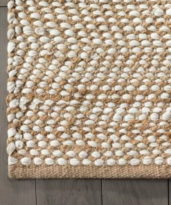 Well Woven Willow Jute Chevron Natural Hand-Woven Chunky-Textured Rug