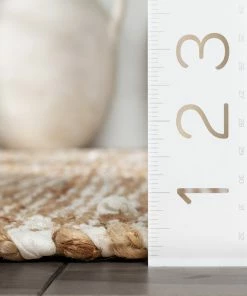 Well Woven Willow Jute Chevron Natural Hand-Woven Chunky-Textured Rug