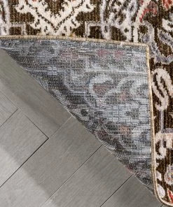 Well Woven Ahote Vintage Floral Damask Pattern Brown Textured Rug 13 Well Woven Ahote Vintage Floral Damask Pattern Brown Textured Rug