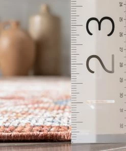 Well Woven Creo Vintage Floral Oriental Persian Red Textured Rug