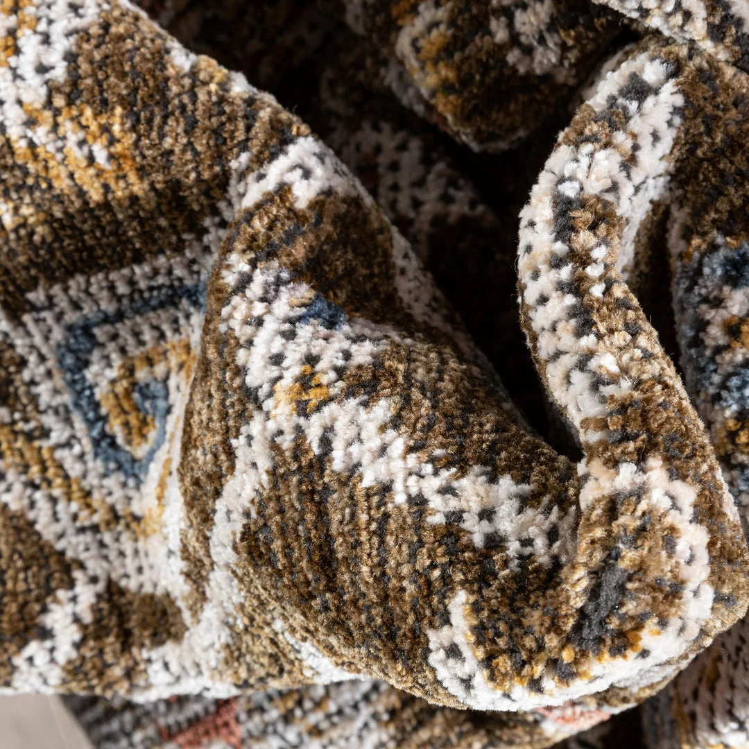 Well Woven Global Creo Vintage Floral Oriental Persian Brown Textured Rug 3 Well Woven Global Creo Vintage Floral Oriental Persian Brown Textured Rug