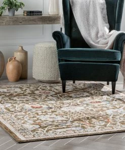 Well Woven Global Creo Vintage Floral Oriental Persian Brown Textured Rug 14 Well Woven Global Creo Vintage Floral Oriental Persian Brown Textured Rug