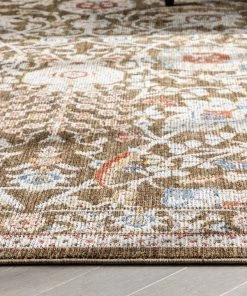 Well Woven Global Creo Vintage Floral Oriental Persian Brown Textured Rug 15 Well Woven Global Creo Vintage Floral Oriental Persian Brown Textured Rug