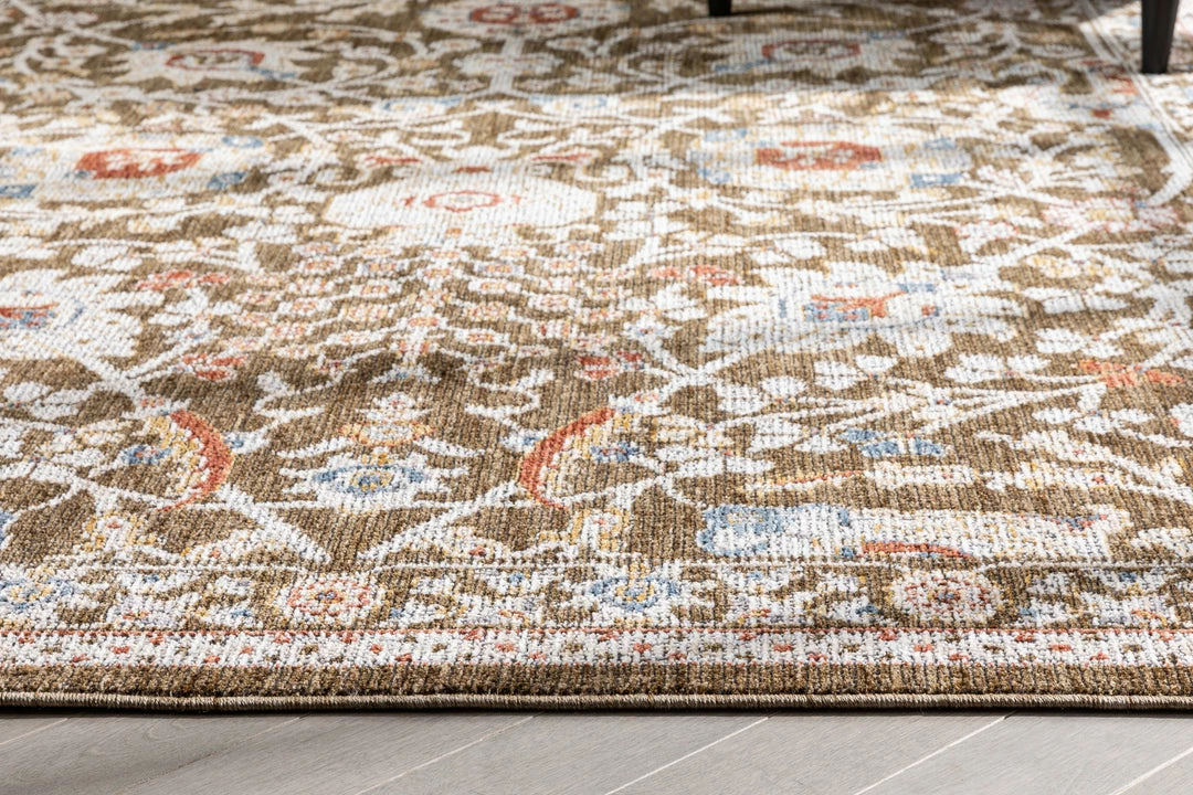 Well Woven Global Creo Vintage Floral Oriental Persian Brown Textured Rug 7 Well Woven Global Creo Vintage Floral Oriental Persian Brown Textured Rug