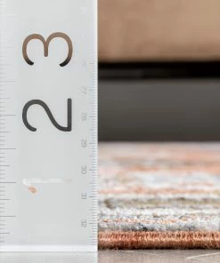 Well Woven Kestrel Vintage Tribal Floral Pattern Rust Textured Rug Global