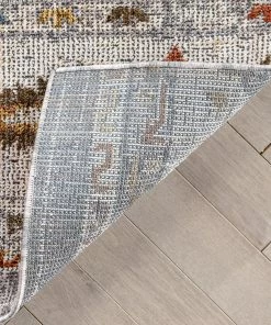 Well Woven Kestrel Vintage Tribal Floral Pattern Grey Textured Rug Global