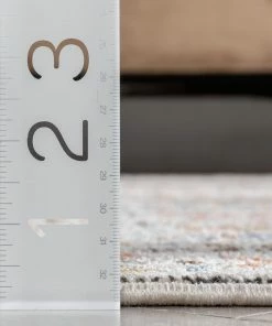 Well Woven Mathias Vintage Tribal Stripes Ivory Textured Rug