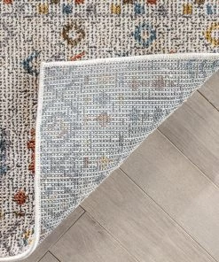 Well Woven Mathias Vintage Tribal Stripes Ivory Textured Rug