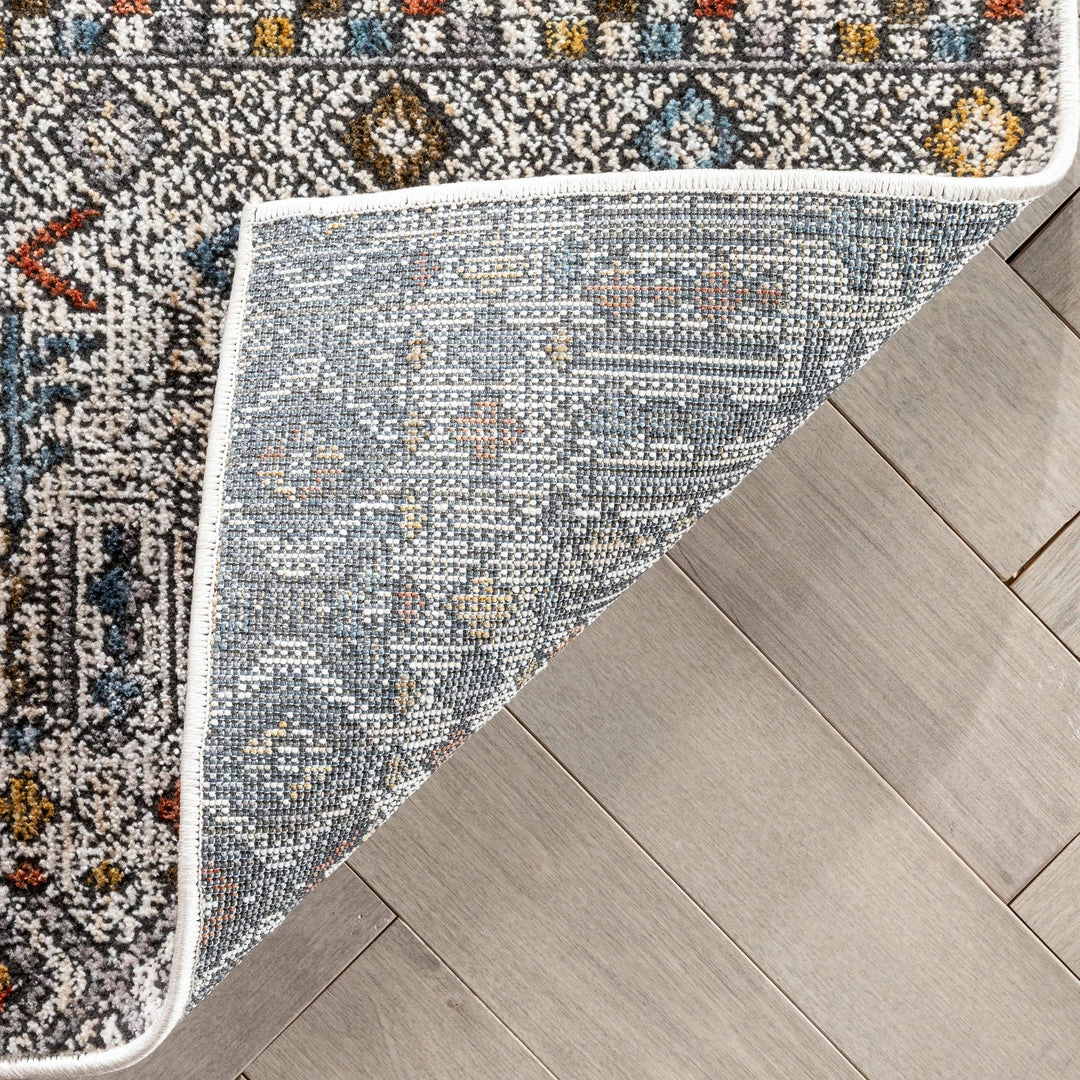 Well Woven Global Mathias Vintage Tribal Stripes Grey Textured Rug 5 Well Woven Global Mathias Vintage Tribal Stripes Grey Textured Rug