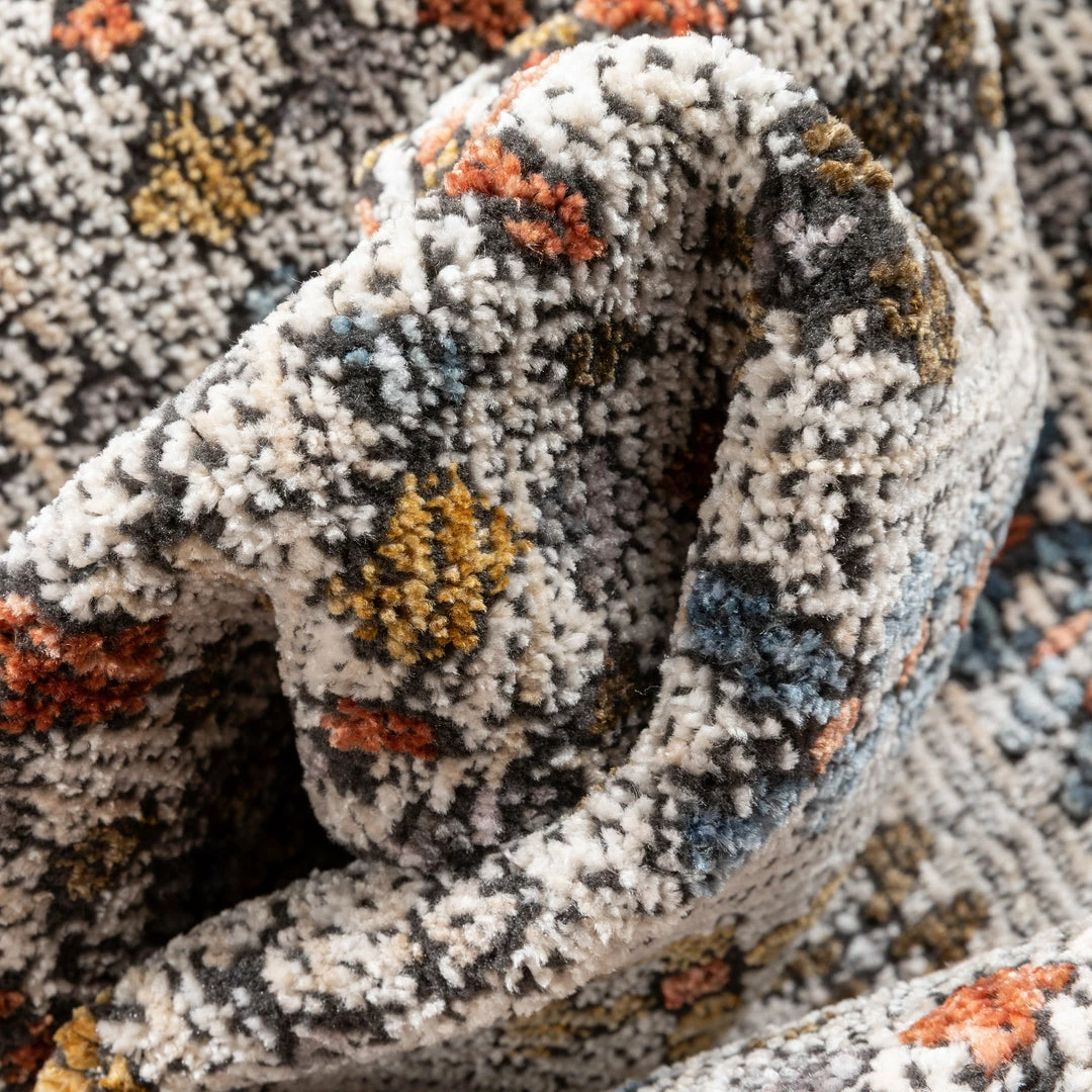 Well Woven Global Mathias Vintage Tribal Stripes Grey Textured Rug 3 Well Woven Global Mathias Vintage Tribal Stripes Grey Textured Rug