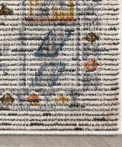 Well Woven Namib Vintage Medallion Oriental Ivory Textured Rug