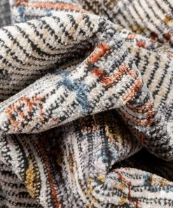 Well Woven Namib Vintage Medallion Oriental Ivory Textured Rug