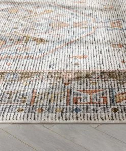 Well Woven Namib Vintage Medallion Oriental Ivory Textured Rug