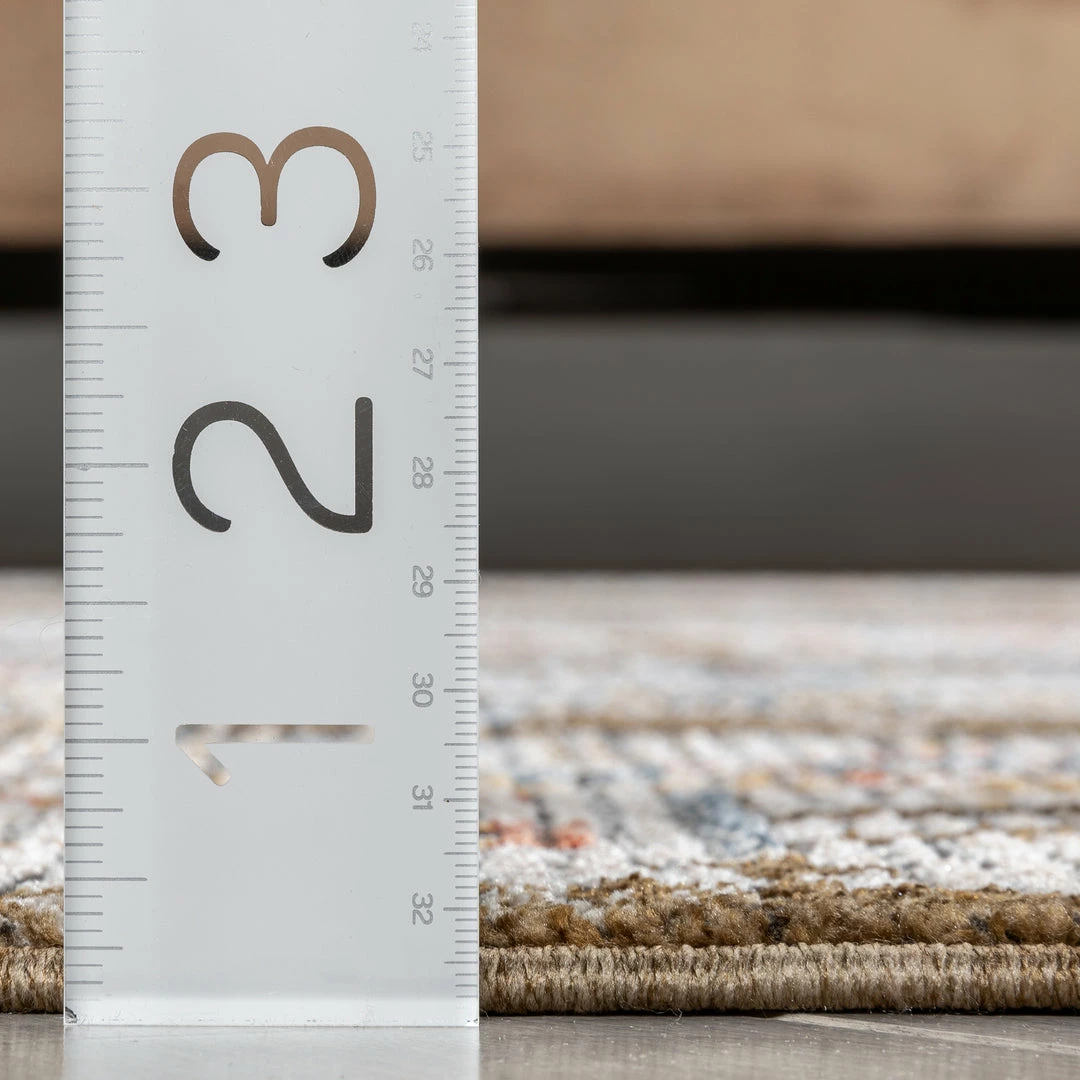 Well Woven Global Namib Vintage Medallion Oriental Brown Textured Rug 8 Well Woven Global Namib Vintage Medallion Oriental Brown Textured Rug