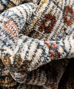 Well Woven Global Namib Vintage Medallion Oriental Rust Textured Rug