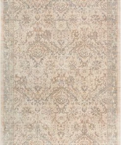 Well Woven Zocalo Global Vintage Oriental Distressed Cream Rug By Chill Rugs