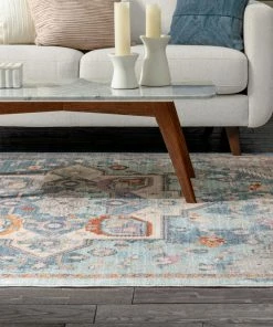 Well Woven Grote Global Vintage Medallion Blue Rug By Chill Rugs